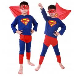 Karnavalinis vaikiškas "Supermeno" kostiumas 110-120cm.